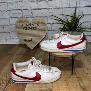 RARE Nike Cortez ‘72 Premium White/Red/Blue OG Gump Soft Leather Women’s 8